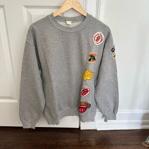 MadeWorn Rolling Stones Patch Sweatshirt